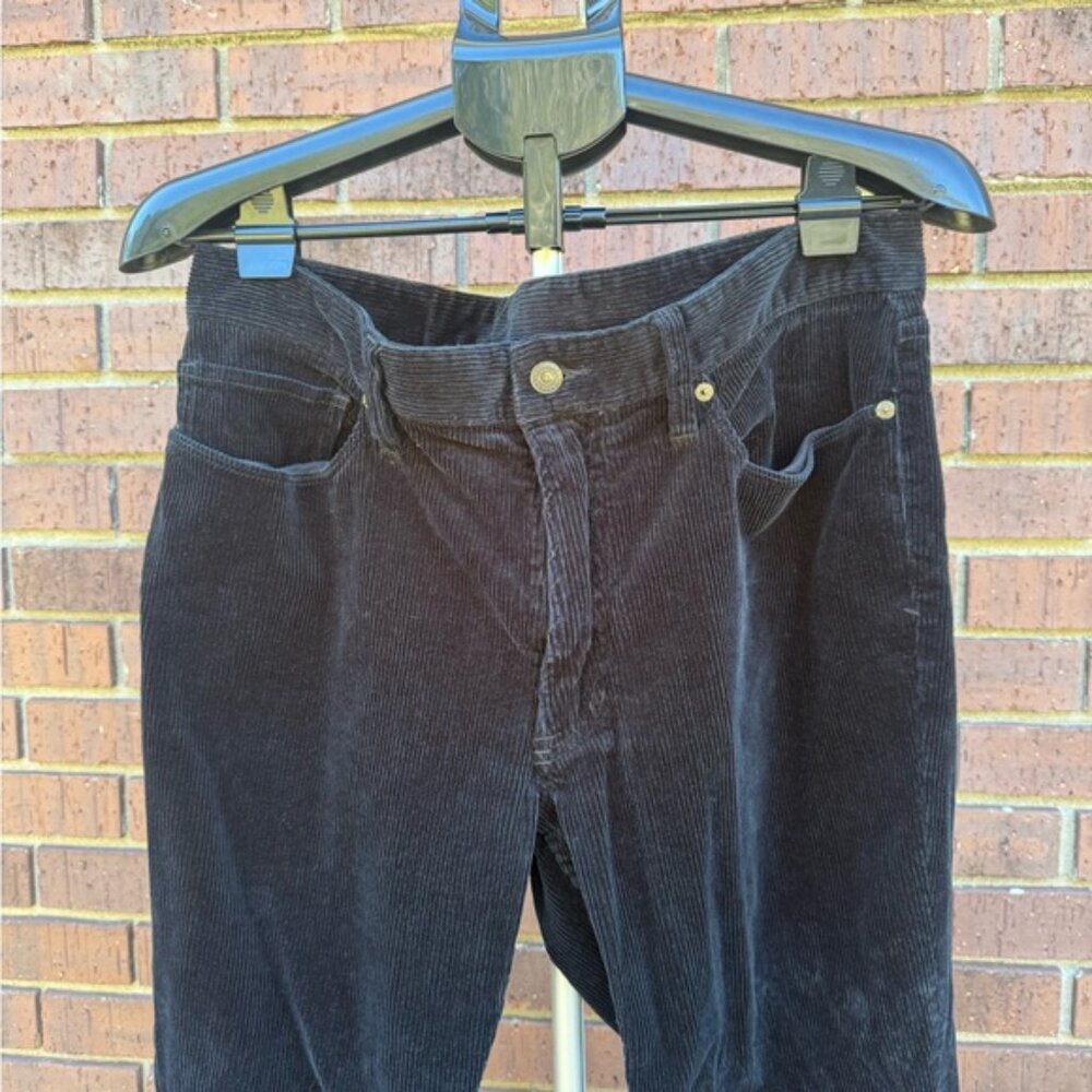 Polo Ralph Lauren Black Corduroy Pants Mens Size 34x32 Classic Straight EUC - Picture 4 of 13